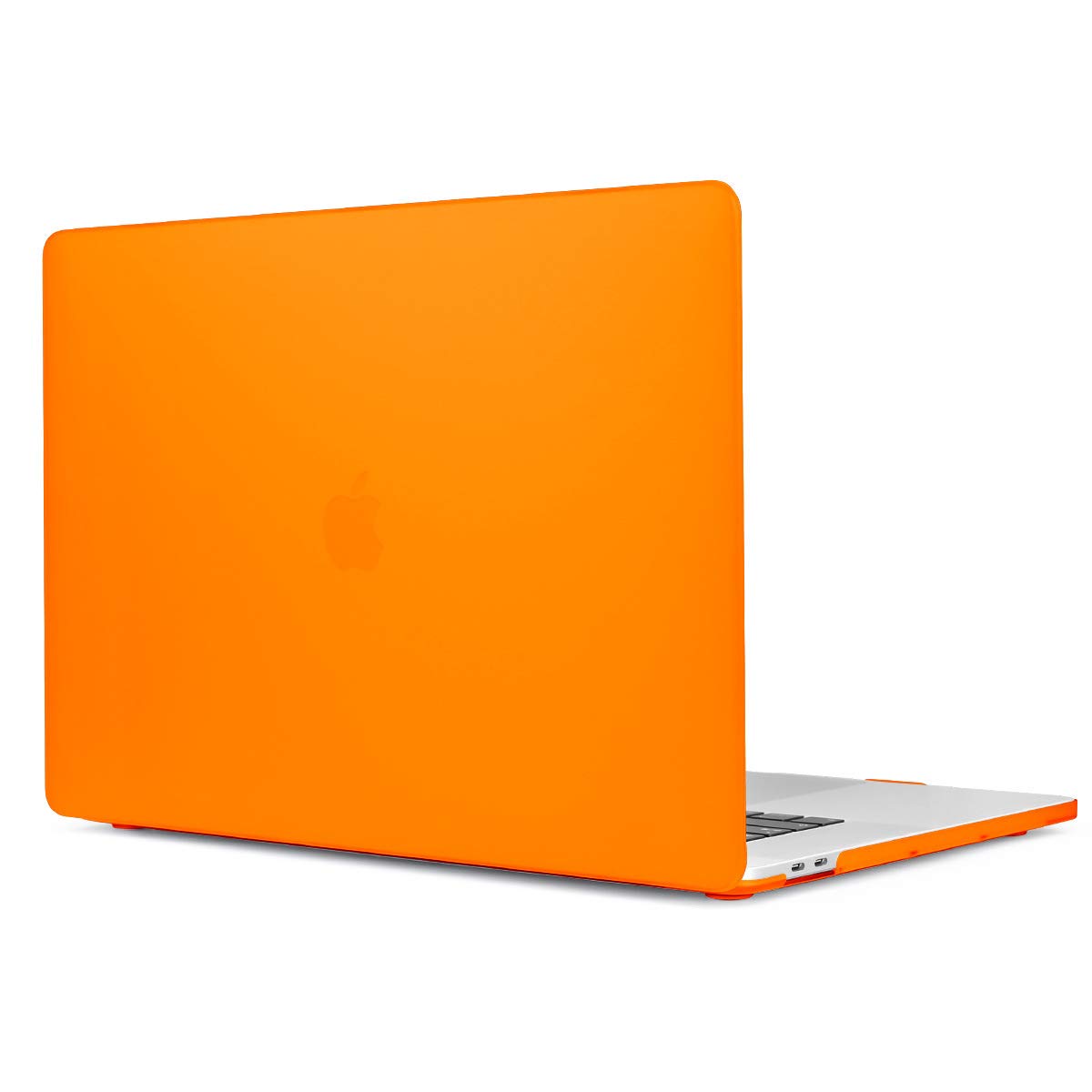 Batianda Hard Protective Case for MacBook Pro 16 inch (Model A2141 2019) with Touch Bar - Shockproof Matte Shell & Keyboard Cover in Orange - Perfect for Travel, Office & School Use