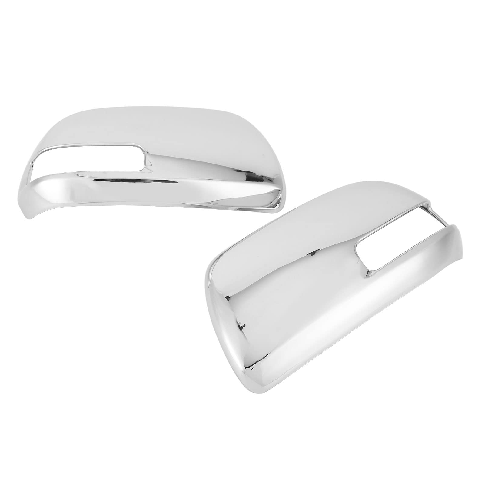 Silver Car Door Mirror Covers - Electroplated Full Protection Rearview Mirror Guards for Auto Exterior | Durable & Wear-Resistant for Sedans, SUVs, Trucks