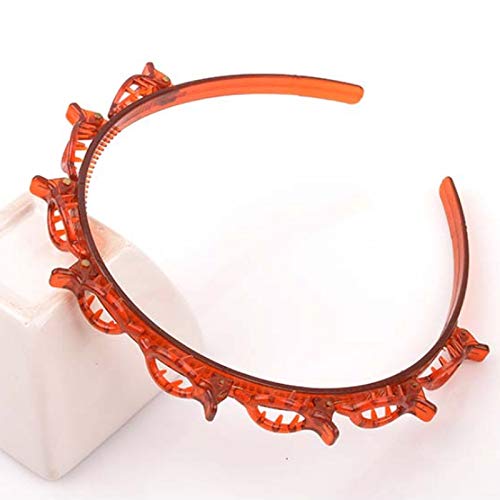 DD Retails Girls Hair Clips & Barrettes - Double Layer Twist Plait Headband for Bangs Hairstyle (Pack of 1) | Perfect for School, Parties & Everyday Styling