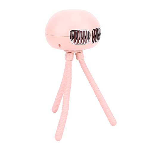 Gaeirt Mini Bladeless Fan - USB Rechargeable 4000mAh Battery, Portable Handheld Fan with Mesh Airflow Outlet for Office, Home, Travel & Outdoor Activities | Perfect for Shopping, Camping & Summer Use (Pink)