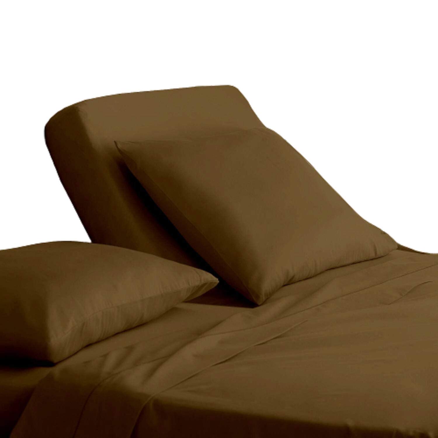 Split King Sheets for Sleep Number Beds - 4 Piece Adjustable Deep Pocket Sheet Set (Fits Up to 16