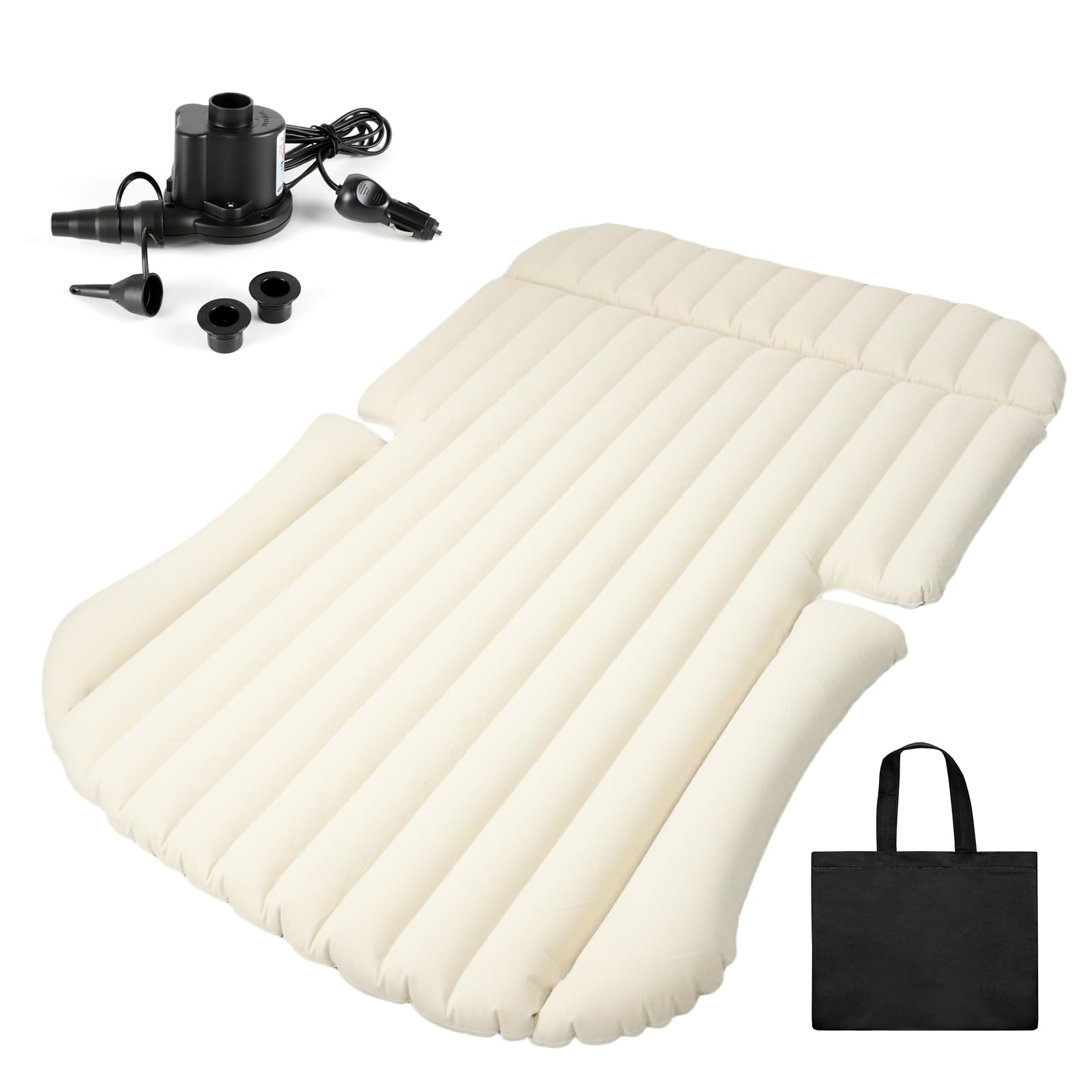 **Afurkuot SUV Air Mattress - Inflatable Car Bed for Camping & Travel, Double-Side Flocking Back Seat Mattress for Trucks & SUVs - Perfect for Road Trips, Outdoor Adventures & Comfortable Sleep**
