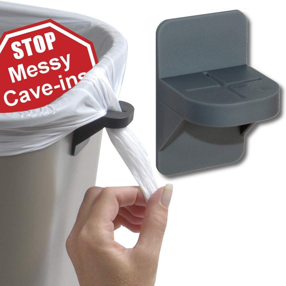 PlasticMill Trash Bags Cinch Ties - 50 Pack Heavy Duty Garbage Bag Fasteners for Secure Fit | Compatible with Most Trash Cans | Ideal for Kitchen, Office, Bathroom & Outdoor Use