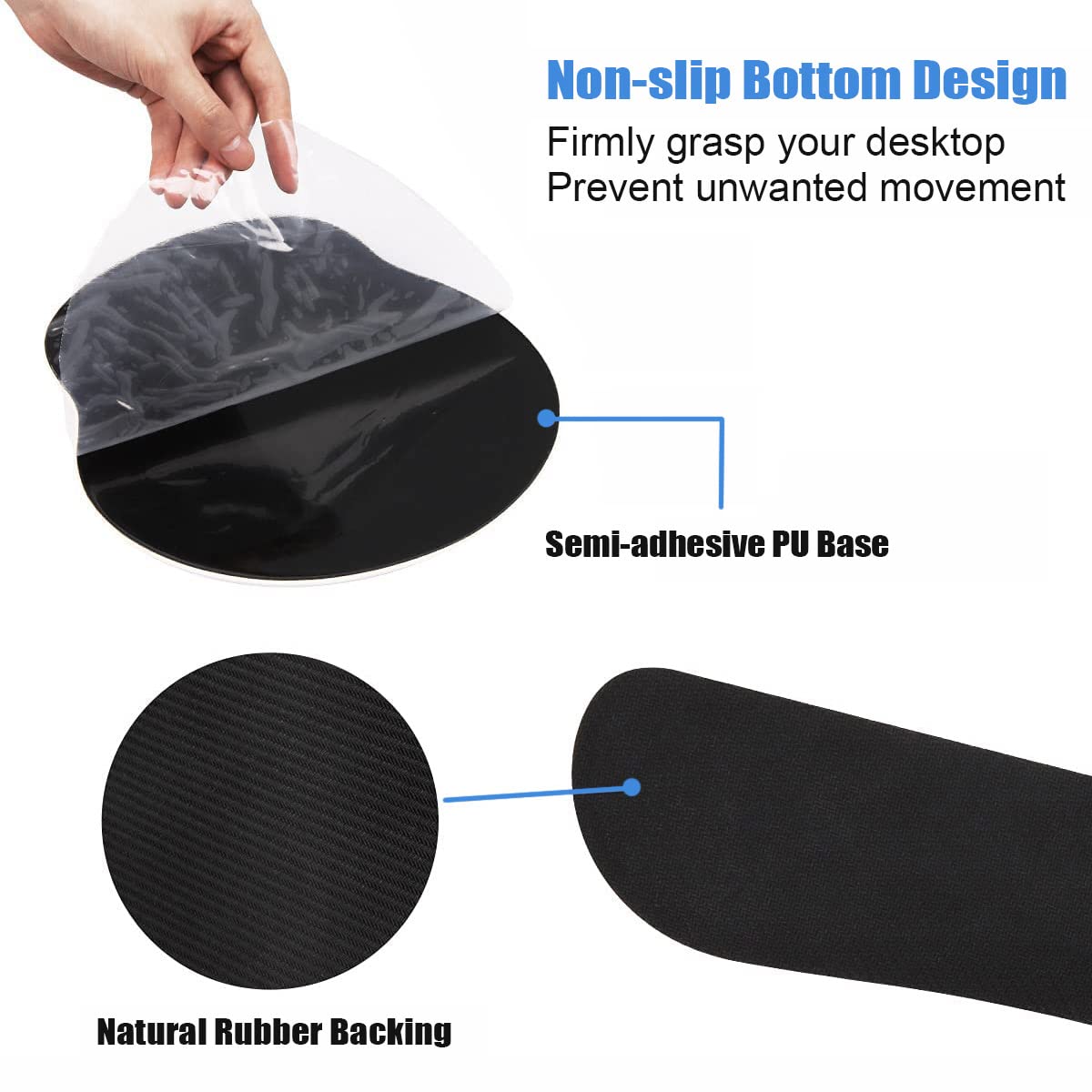 Ergonomic Keyboard Wrist Rest & Mouse Pad Set with Non-Slip PU Base - Flamingo Quote Design for Comfortable Home Office, Gaming & Studying - Perfect for Computer Workstations, Typing & Long Hours PC Use