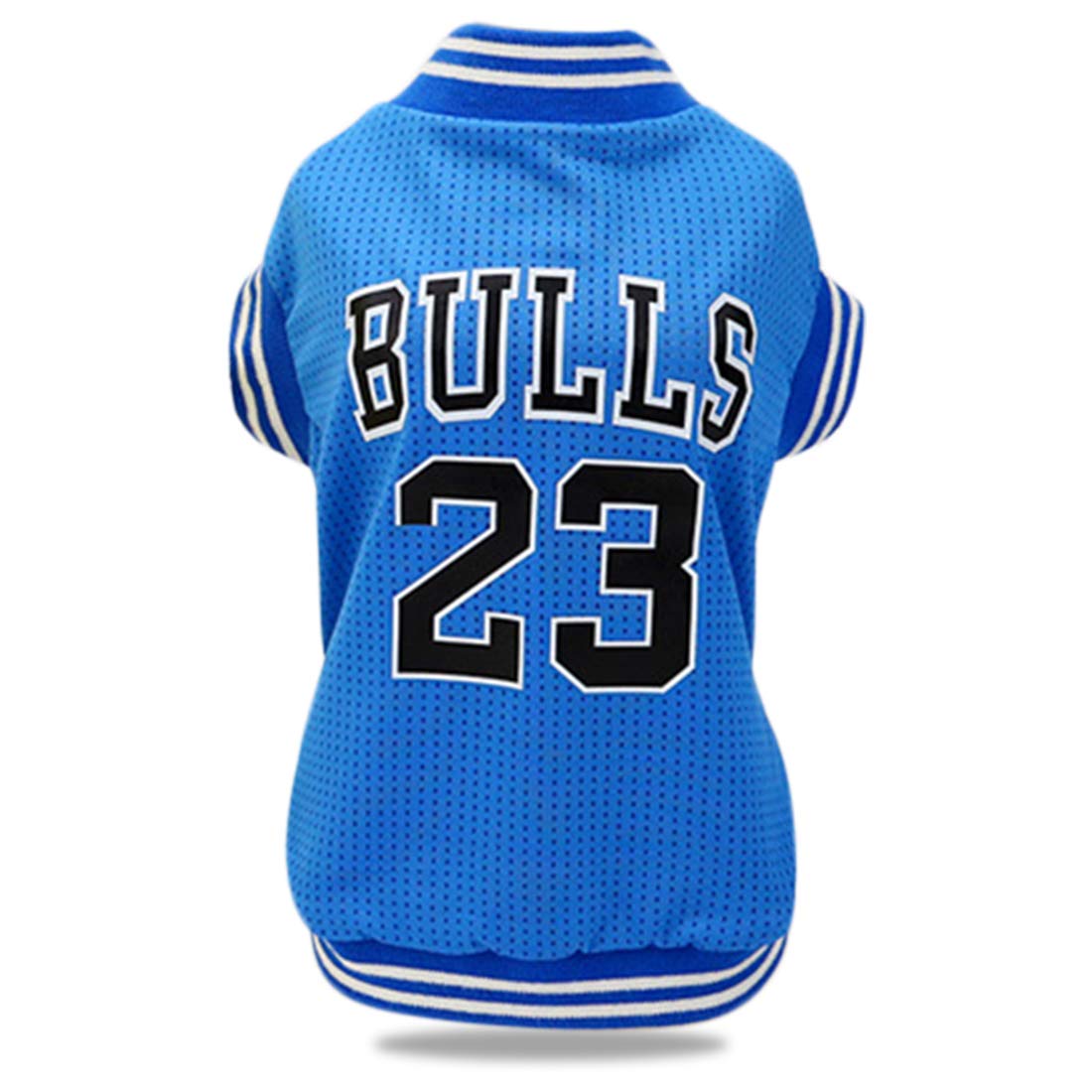 Breathable Basketball Mesh Dog T-Shirt - Blue Large Pet Sportswear for Active Dogs | Summer Dog Clothes for Outdoor Play & Training