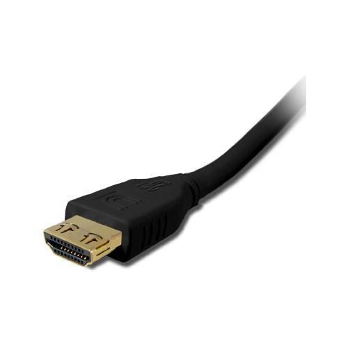High Speed HDMI Cable 1.5ft - MicroFlex Pro AV/IT Series MHD-MHD-18INPROBLK - Gold Plated Connectors, ProGrip Jet Black, Shielding for 4K/8K Ultra HD - Perfect for Home Theater, Gaming Consoles, and Professional AV Setups