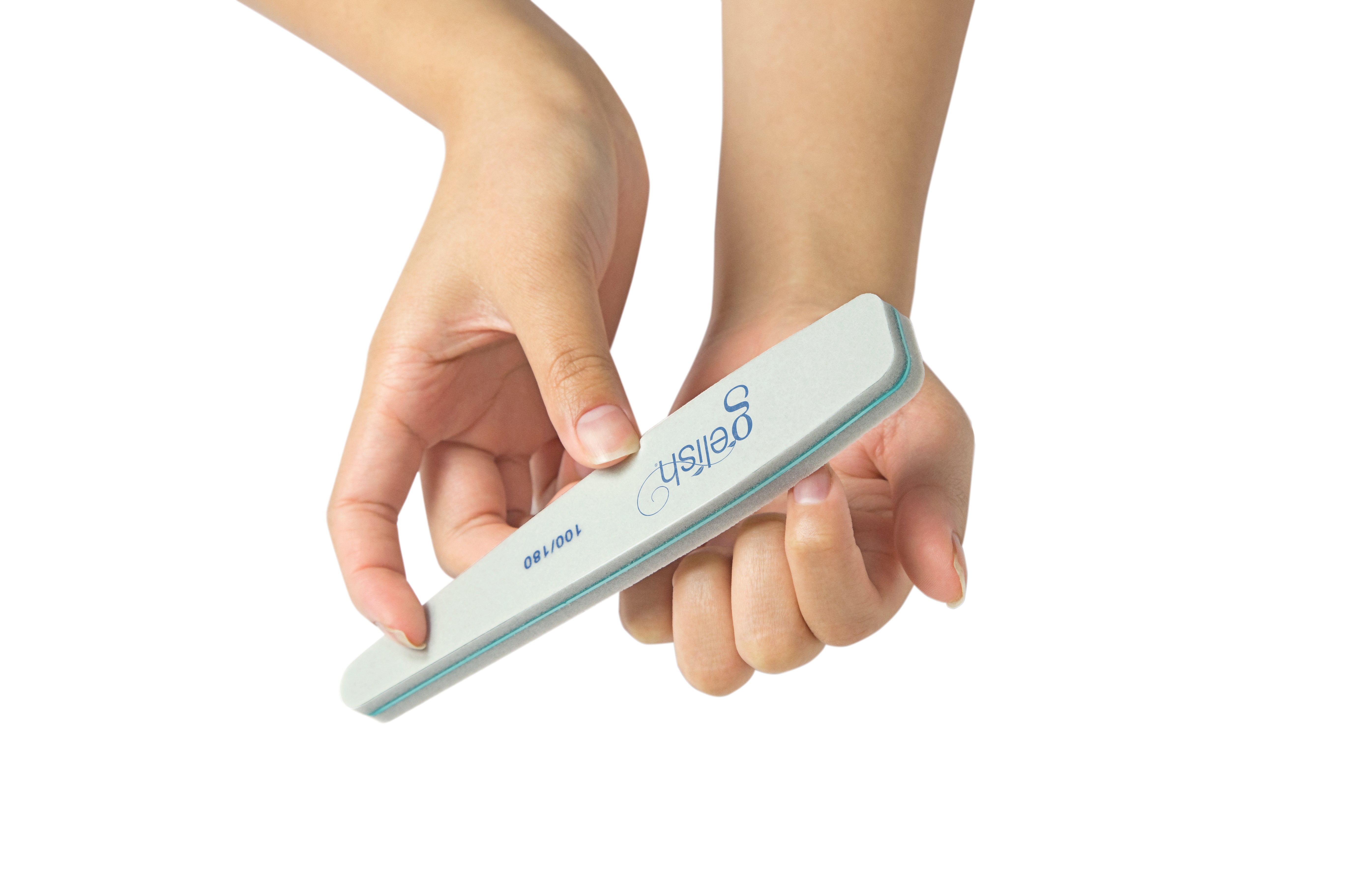 Gelish 100/180 Grit Nail File Buffer for Professional Manicures & Pedicures - Perfect for Nail Shaping, Smoothing & Polishing at Home or Salon