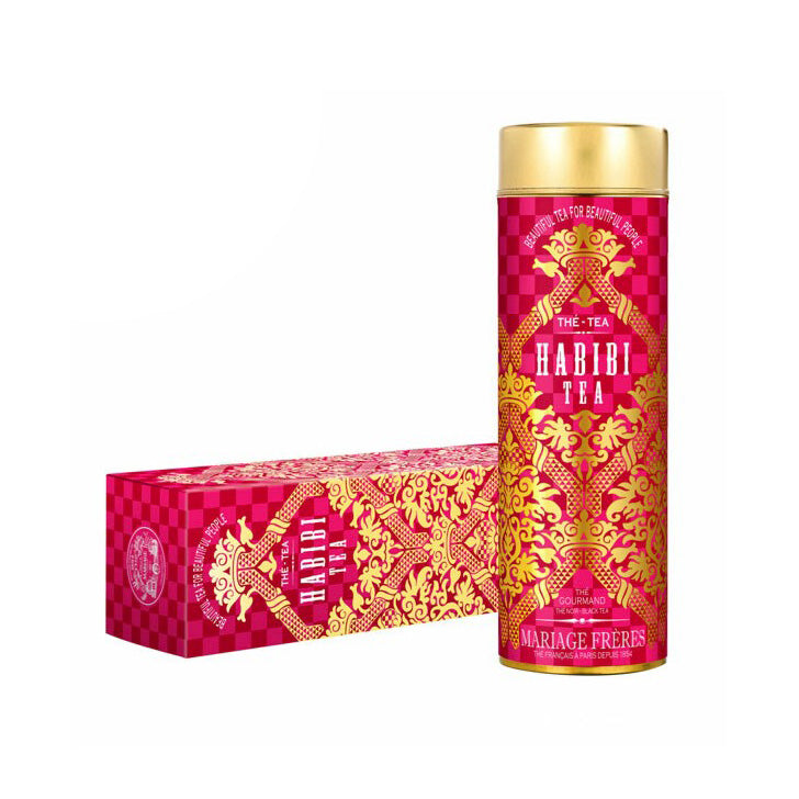 Premium Habibi Tea Tin - Authentic Middle Eastern Tea Blend for Home & Office | Perfect for Relaxation, Gifting & Traditional Tea Ceremonies
