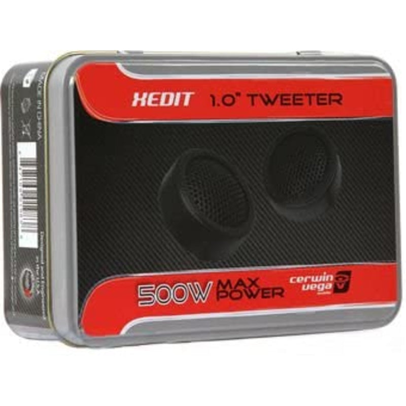 Cerwin Vega XED1T X2 500W MAX 1 Inch XED Series Tweeter (2 Pairs) - High Power Car Audio Tweeters for Clear Sound in Vehicles & Home Theater Systems