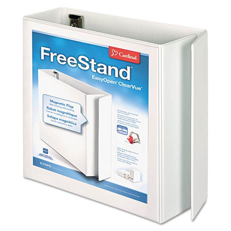 Heavy Duty Free Standing Locking Slant D Ring Binder - Secure Document Organizer for Office, School, and Business Use