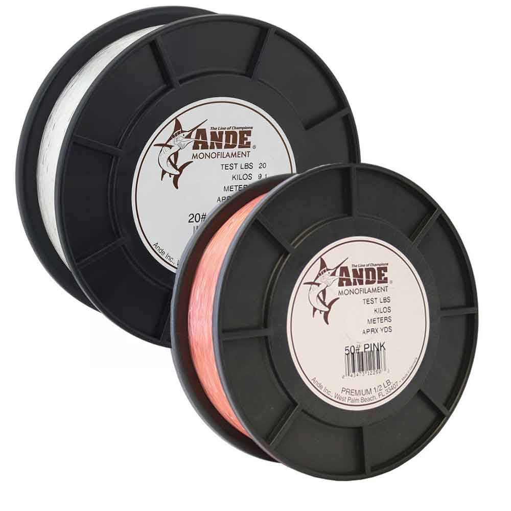 Premium Monofilament Fishing Line - 1/2lb Spool by Ande - Strong & Durable for Freshwater & Saltwater Fishing - Ideal for Bass, Trout, and Walleye Anglers
