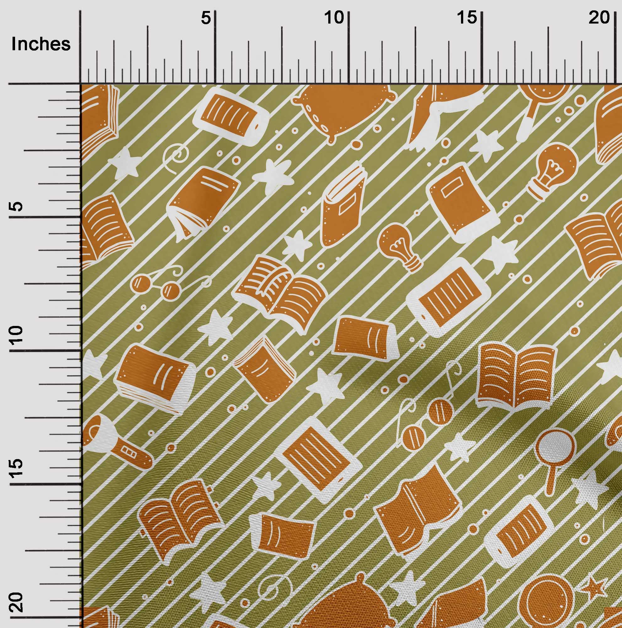 oneOone Silk Tabby Light Green Fabric - 42 Inch Wide Printed DIY Sewing Supplies for Kids Clothing & Crafts | Perfect for Dresses, Quilting & Home Decor Projects