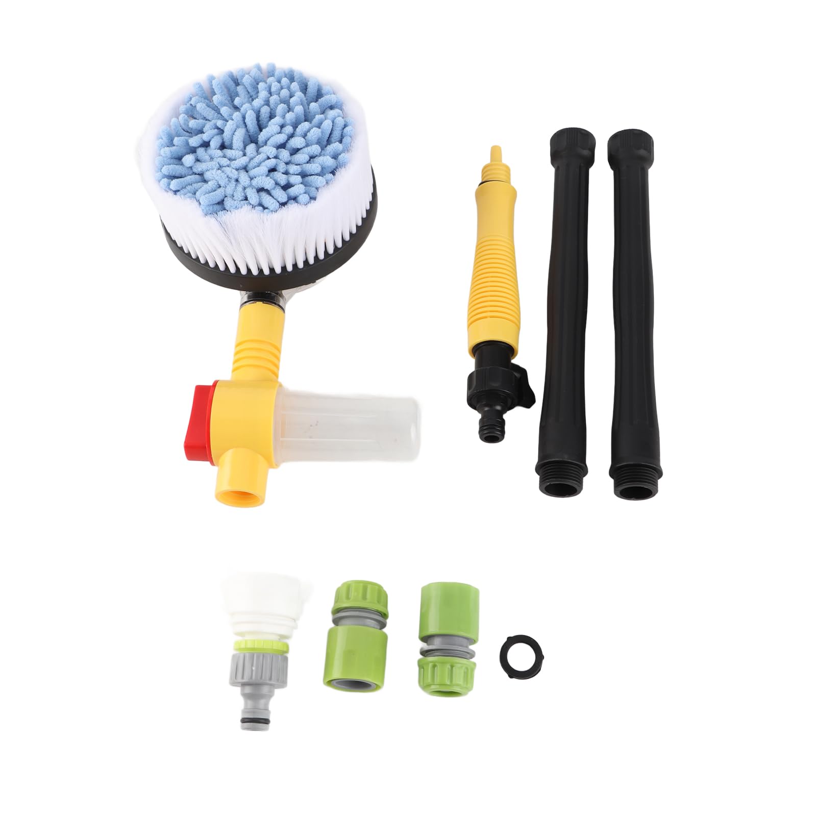 Best Car Wash Brush with High Pressure Rotating Head - Detachable Sponge Cleaning Tool for Cars, Trucks & RVs | Perfect for Driveway Washing, Auto Detailing & RV Maintenance