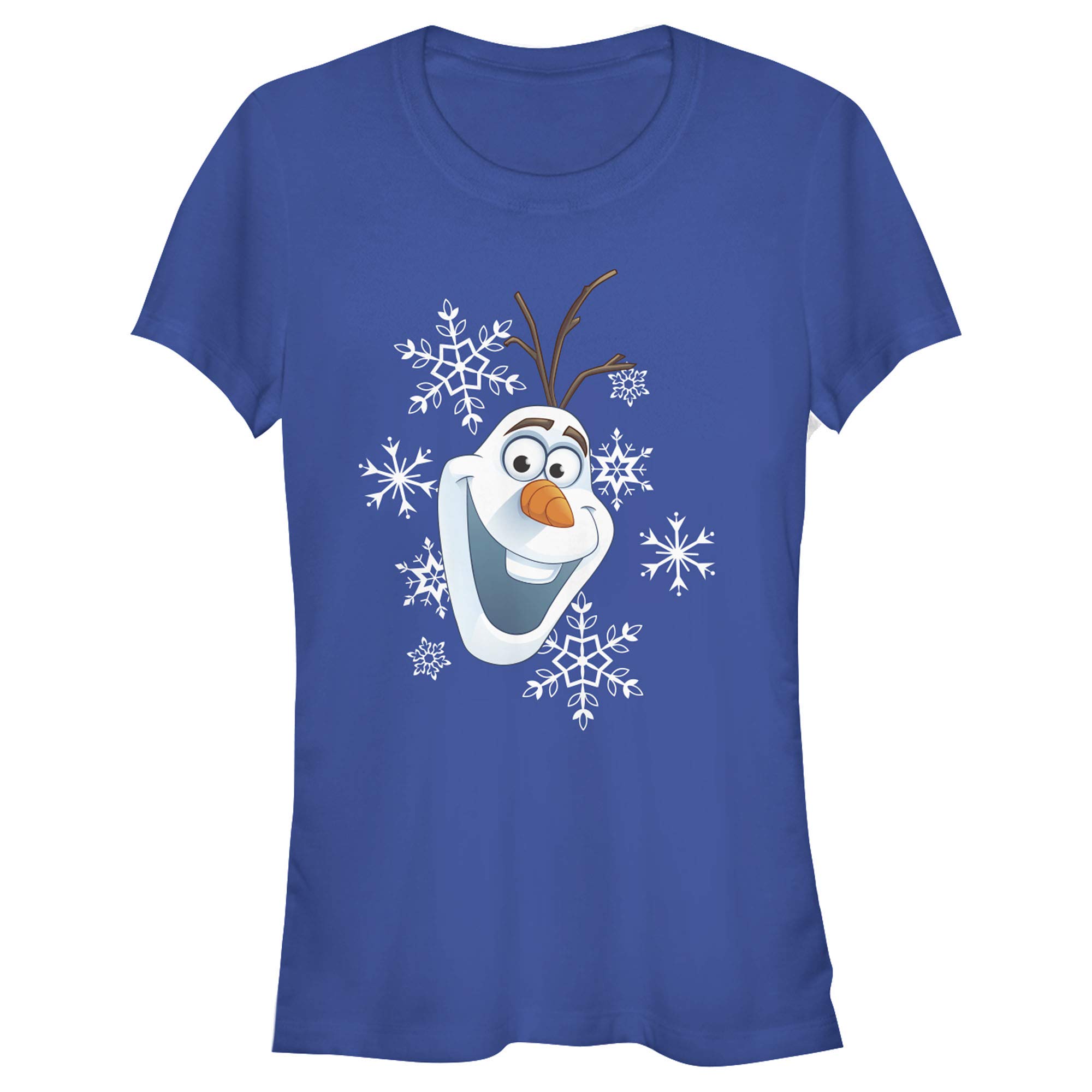 Frozen Olaf Smile T-Shirt for Girls | Disney Junior's Cartoon Graphic Tee | Cute Casual Top for School, Playdates & Disney Theme Parties
