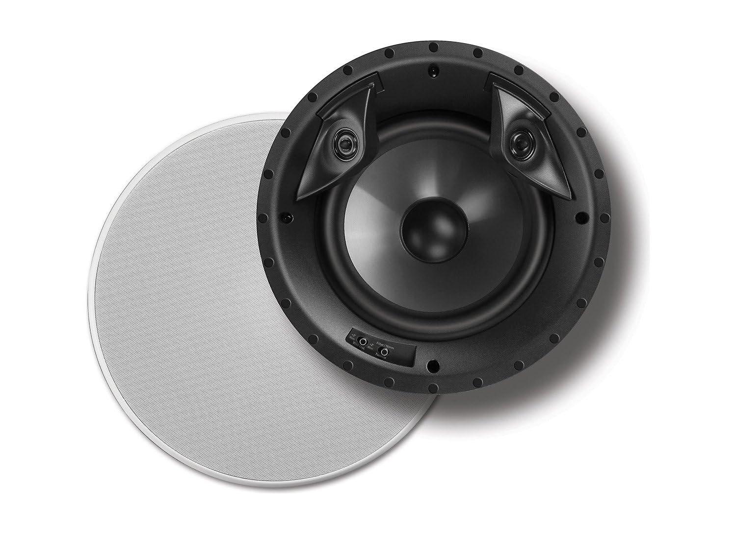Polk Audio Vanishing Series 80 F/X-LS 8-Inch In-Ceiling Surround Sound Speakers (Pair) - Black | Dual 0.75