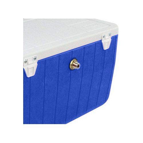 120' Coil Jockey Box with 1 Line - Choose Red or Blue | Perfect for Outdoor Parties, Camping & Beer Dispensing