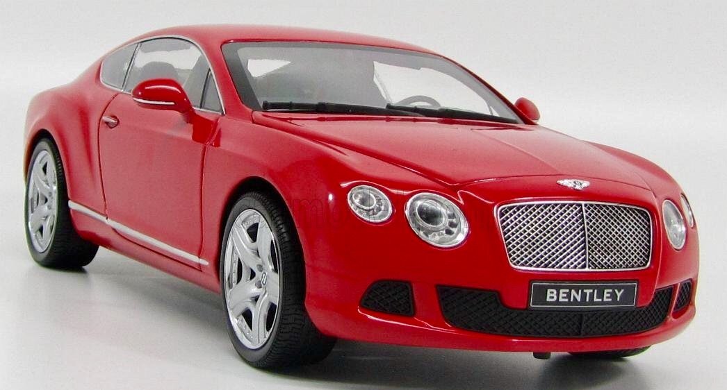 Minichamps 1:18 Scale Bentley Continental GT Diecast Model Car - Red | Collectible & Display-Ready for Car Enthusiasts & Home Decor