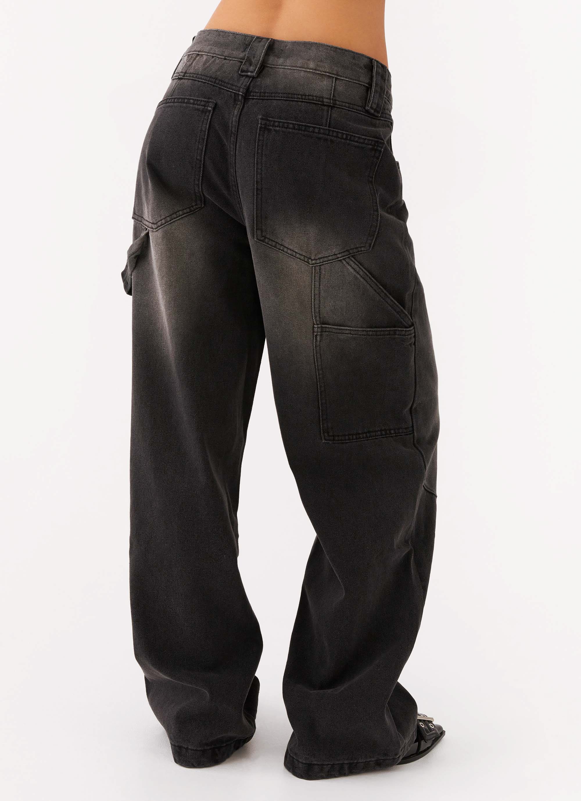 Jaylie Women's High Waist Skinny Denim Jeans - Charcoal Black Stretch Comfort Fit for Casual Wear & Office Outfits