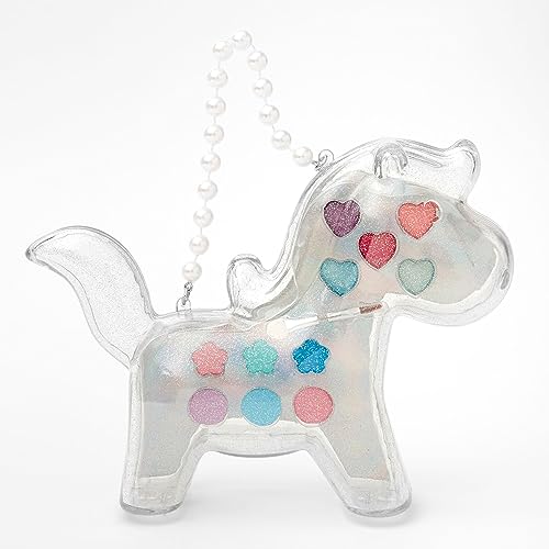 Claire's Unicorn Makeup Purse Set for Girls - 6 Bright Eyeshadows & Lip Glosses | Kids Cosmetic Kit for Parties, Dress-Up & Pretend Play