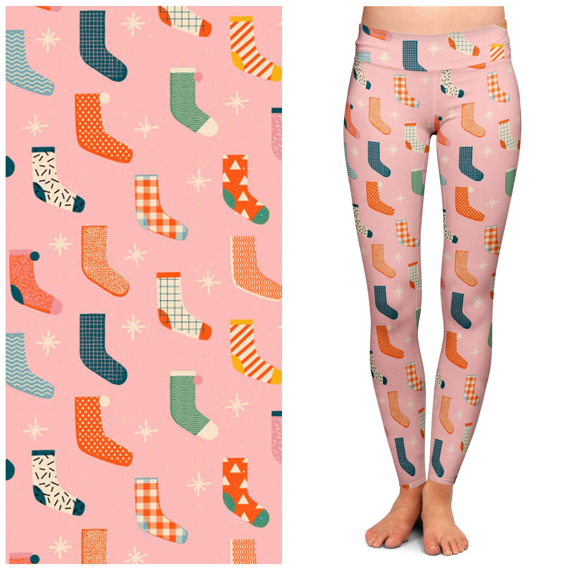 Buttery Soft Yuletide Yarn Leggings - Women's Cozy Winter Tights by Lipstick & Chrome | Perfect for Holiday Parties, Christmas Gatherings & Cold Weather Comfort