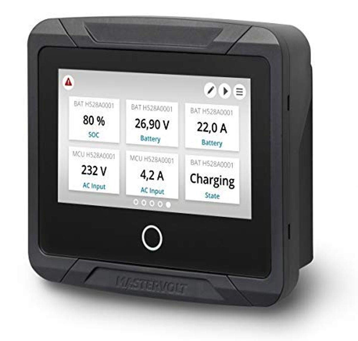MasterVolt 77010310 EasyView 5 System Monitor - Marine & RV Battery Monitoring System for Boats, Yachts, and Campers | Real-Time Voltage & Power Tracking