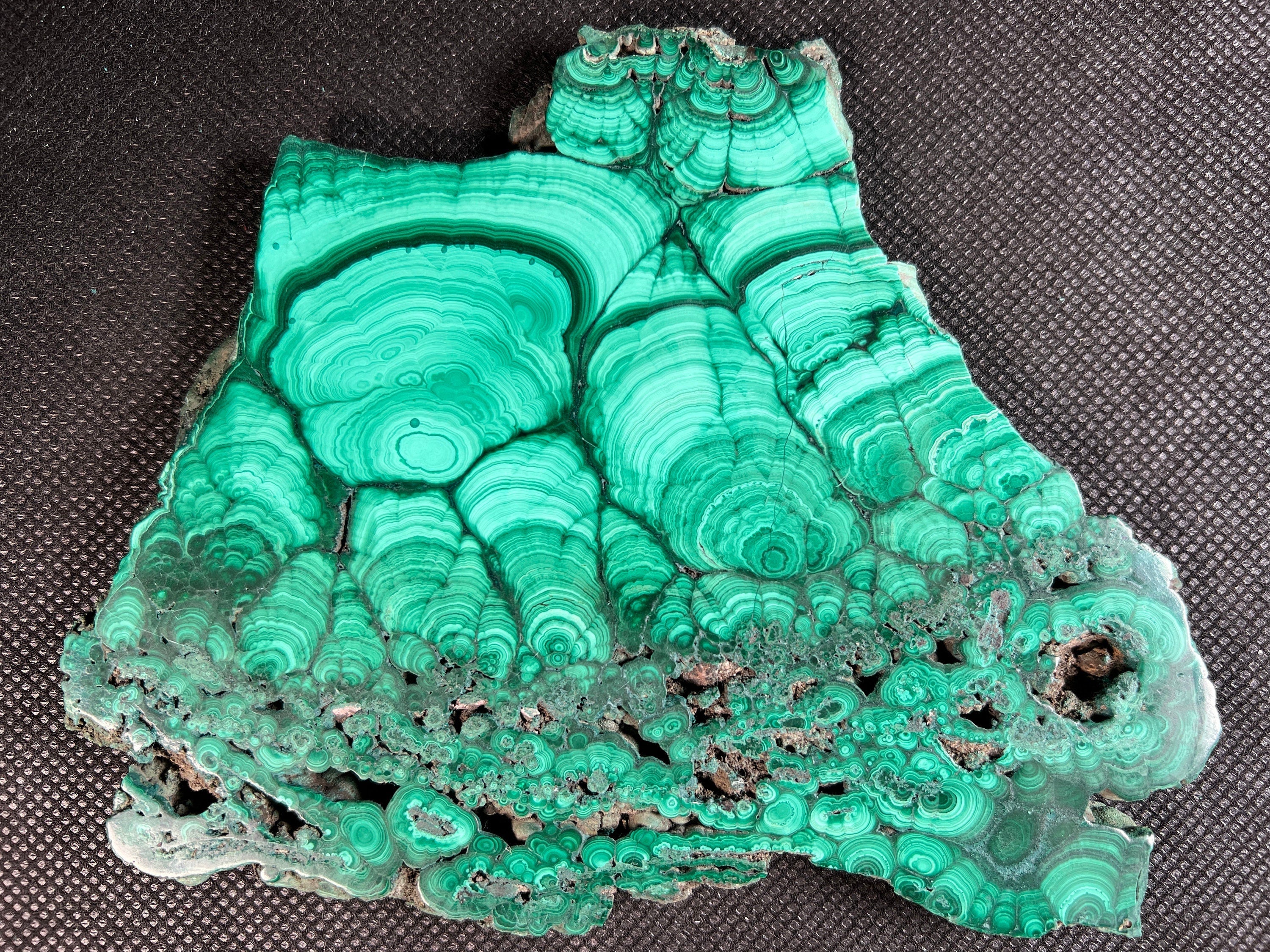 Natural Green Malachite Crystal Slab - Premium Stone for Jewelry Making, Unique Handcrafted Gift & Elegant Home Decor (50431) - Perfect for DIY Crafts, Meditation Spaces & Luxury Interior Design