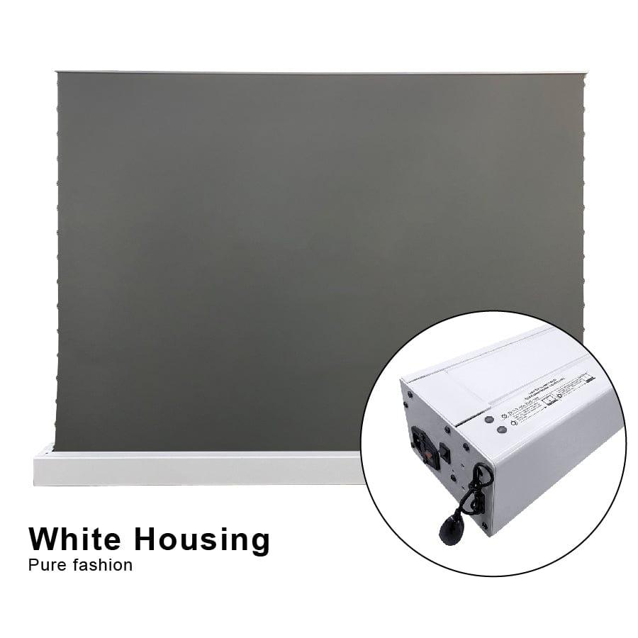 VIVIDSTORM S ALR Motorized Tension Floor Rising Projector Screen - Long Throw ALR Obsidian Black (Classic Version) | 30%-50% Duty Free Clearance | Ships Fast from Toronto Warehouse | Perfect for Home Theaters, Conference Rooms & Outdoor Movie Nights