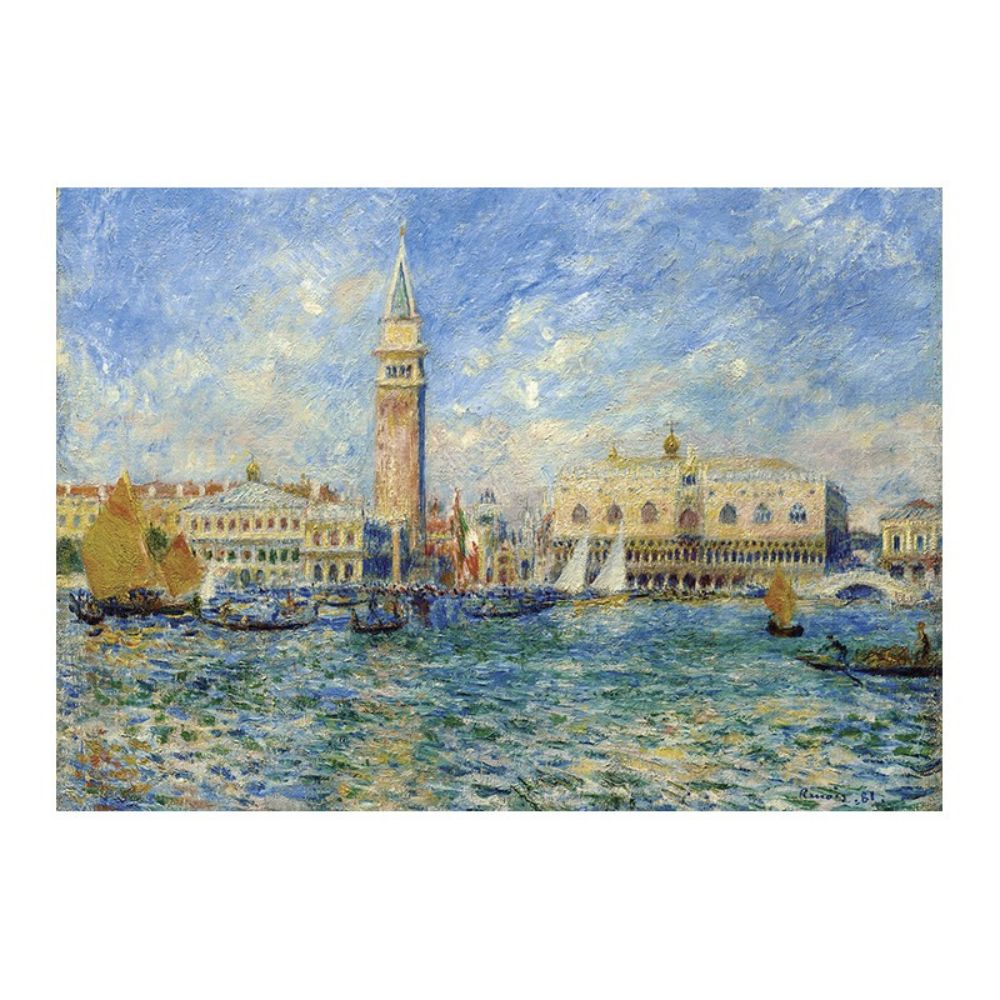 1000 Piece Jigsaw Puzzle - Venice, The Doge's Palace by Pierre Auguste Renoir | Calypto Art Puzzle for Adults | Home Decor & Relaxation Activity