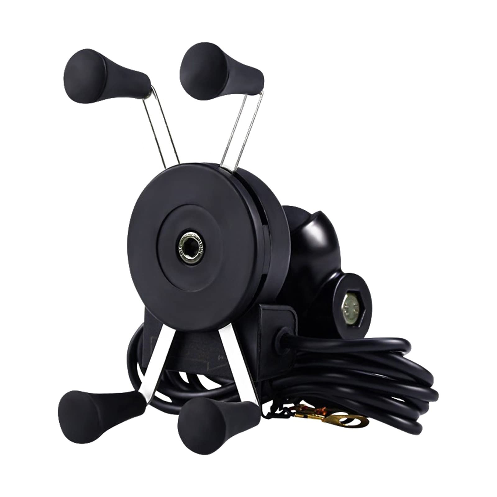 Motorcycle Phone Mount - Universal Handlebar Phone Holder with Rearview Mirror for Safe Navigation & GPS - Perfect for Harley, Honda, Kawasaki & More - Ideal for Road Trips & Commuting