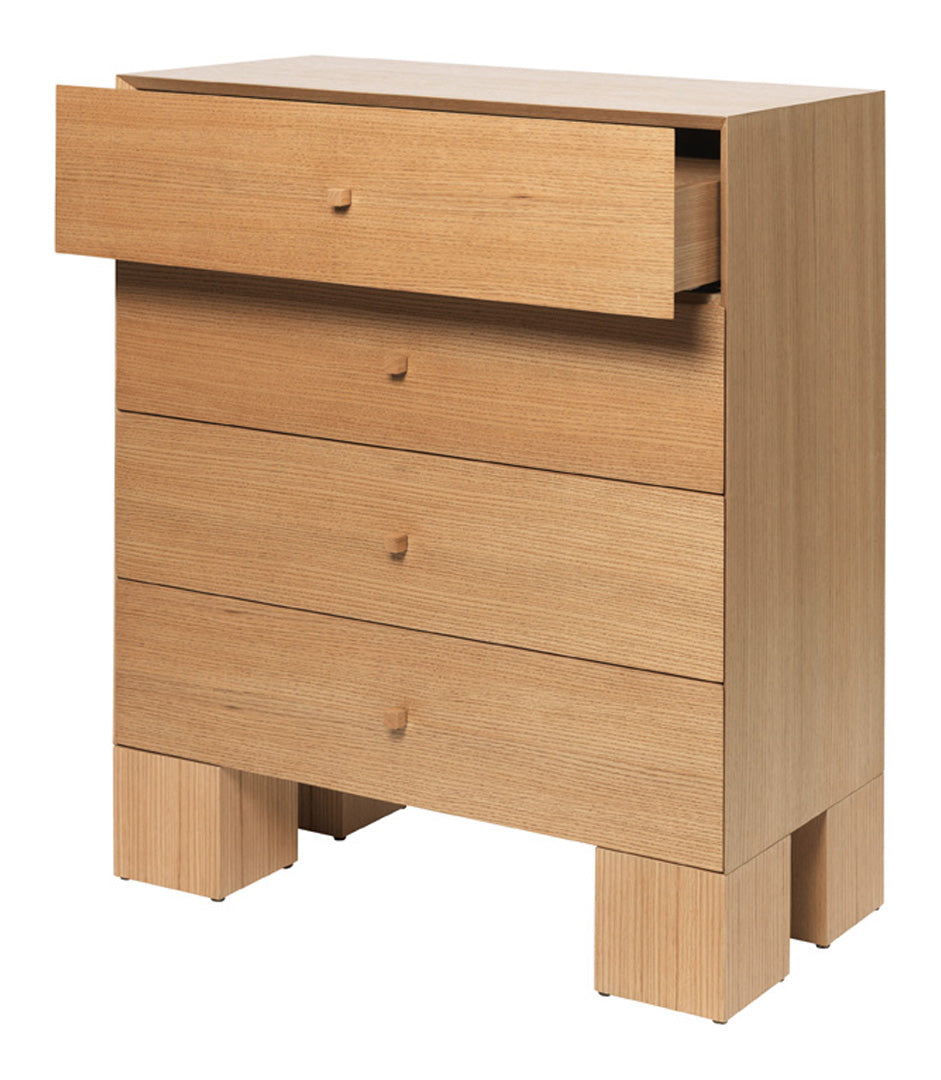 Kuben Drawers 1x4 - 4 Drawer Storage Organizer for Office, Bedroom, or Closet - Perfect for Organizing Documents, Clothes, and Accessories