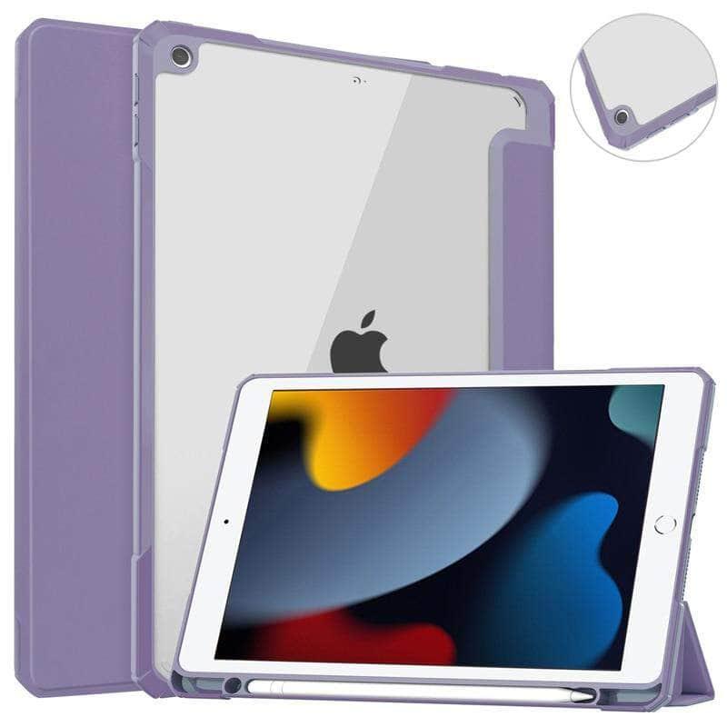 Premium iPad Pencil Holder Stand with Protective Shell - Secure Storage for Apple Pencil 1/2 - Perfect for Artists, Students & Professionals (Home, Office, Travel Use)