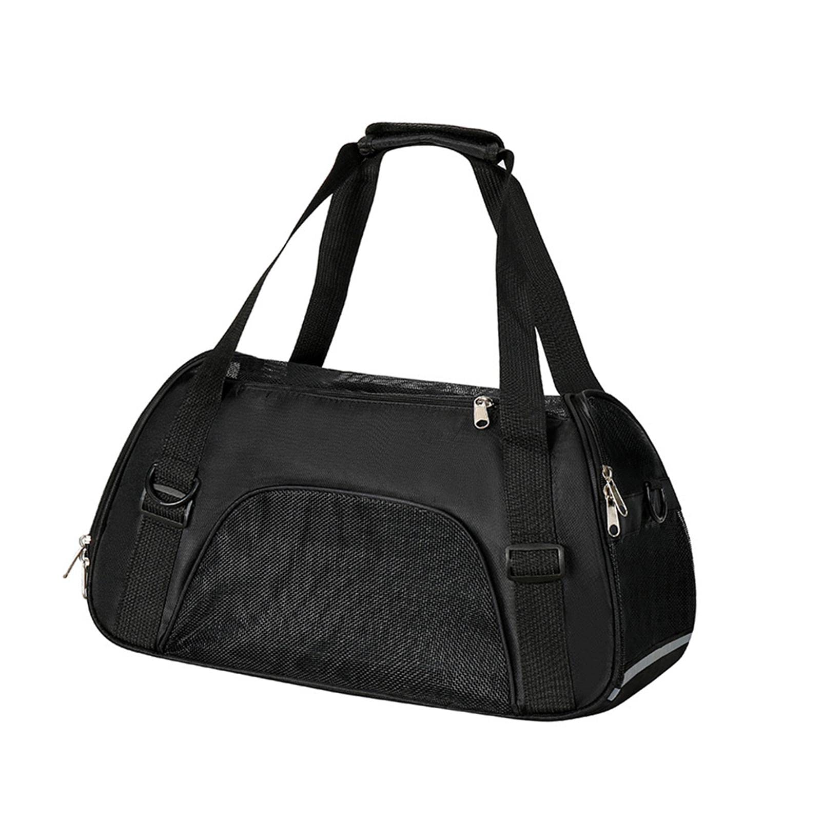 Enakshi Fashion Pet Carrier Bag - Adjustable Shoulder Strap, Breathable Mesh, Portable Small Black | Dog & Cat Carrier Tote | Travel, Vet Visits, Outdoor Adventures