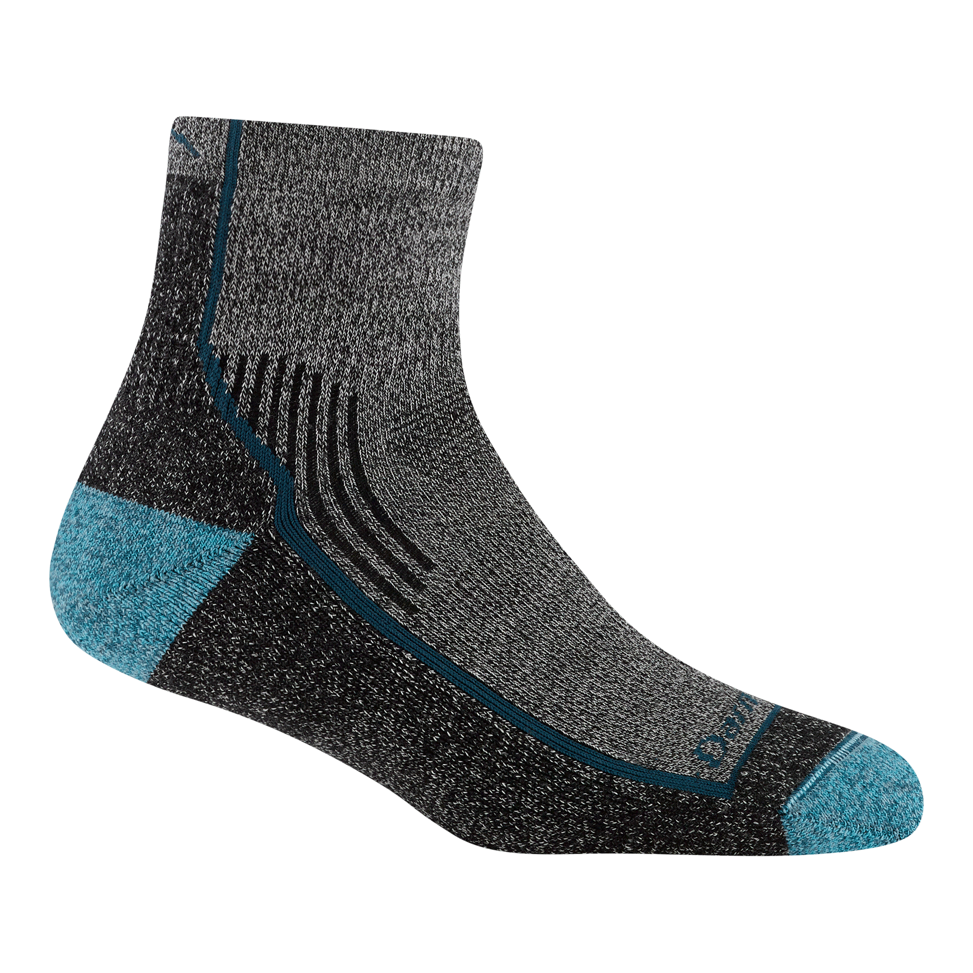 Women's Midweight Hiking Socks - Breathable & Cushioned Quarter Socks for Trail Walking, Backpacking & Outdoor Adventures