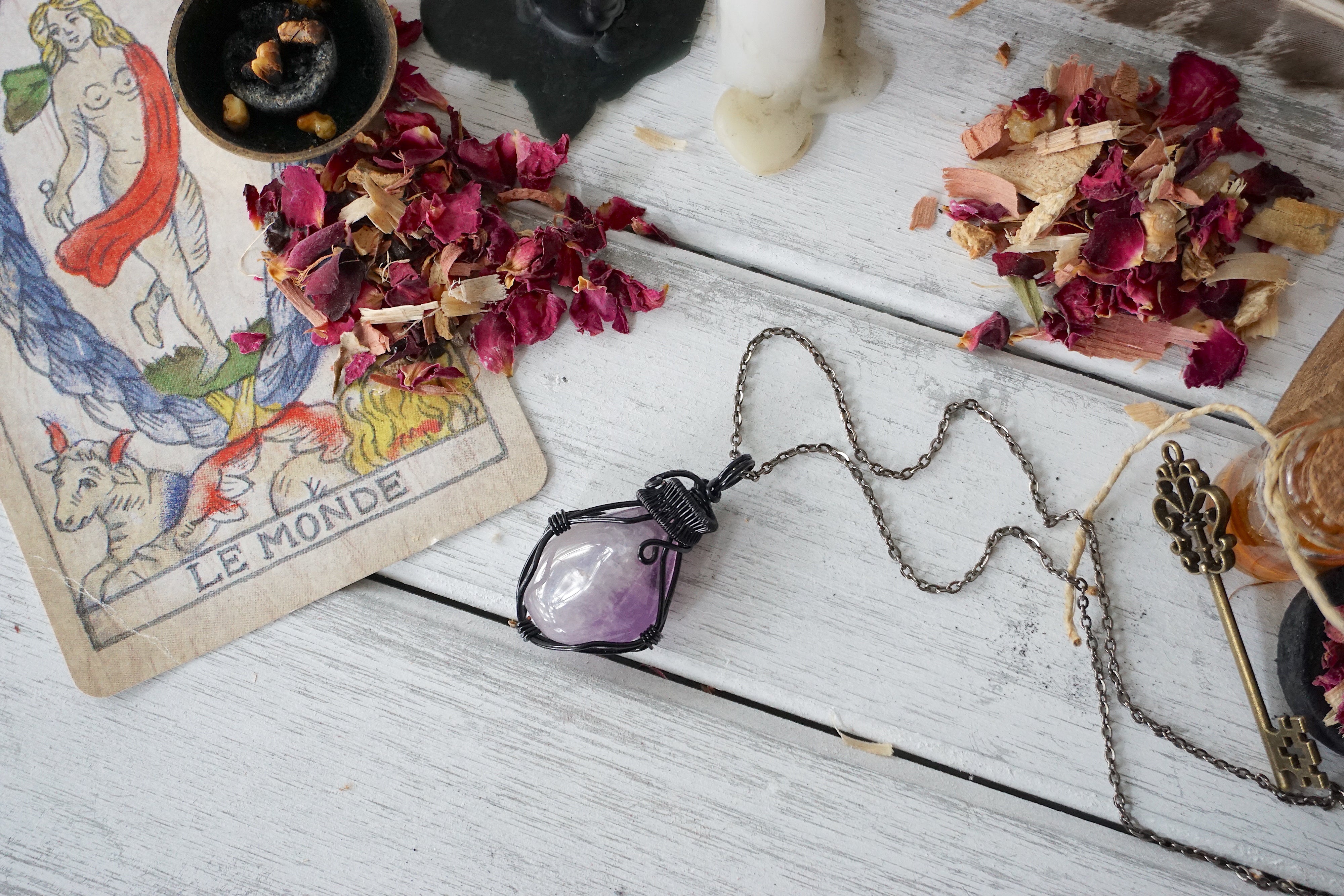AURA FOUNDATION COLLECTION - Genuine Amethyst Crystal Necklace for Women, Healing Stone Jewelry for Meditation, Yoga & Spiritual Protection | Elegant Purple Gemstone Pendant Gift for Her