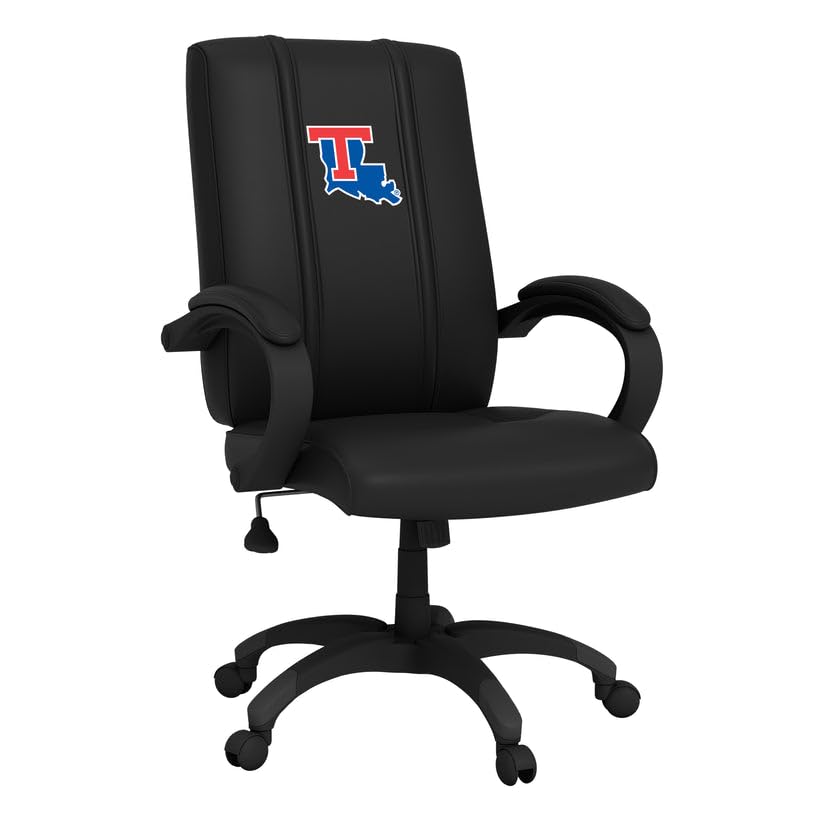 Louisiana Tech Bulldogs Officially Licensed Ergonomic Office Chair - Comfortable Desk Chair for Work, Study & Gaming - 1000 Series - Perfect for Home Office, Dorm Room & Game Room