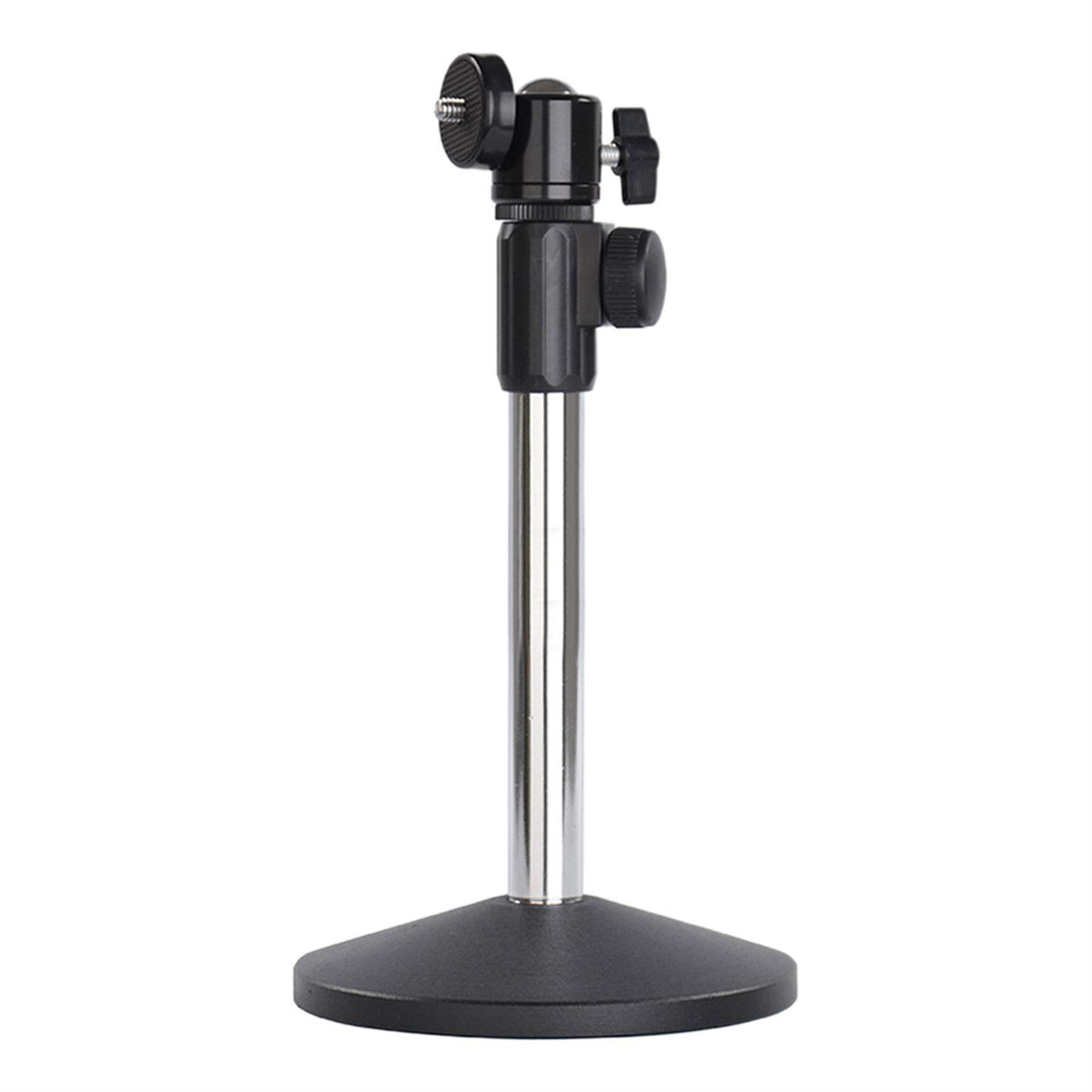 Universal Adjustable Height Metal Projector Stand - Heavy Duty Tripod for DJ Equipment, Video Devices & Home Theater - Black Base with Multifunction Brackets - Perfect for Indoor Movies, Outdoor Events & Professional Presentations