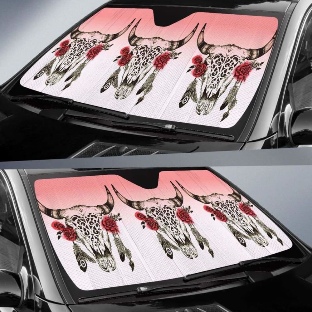 Car Windshield Sun Shade for UV Protection - Universal Fit for Most Vehicles (Cow 04 172609) | Perfect for Parking, Road Trips & Summer Heat Protection