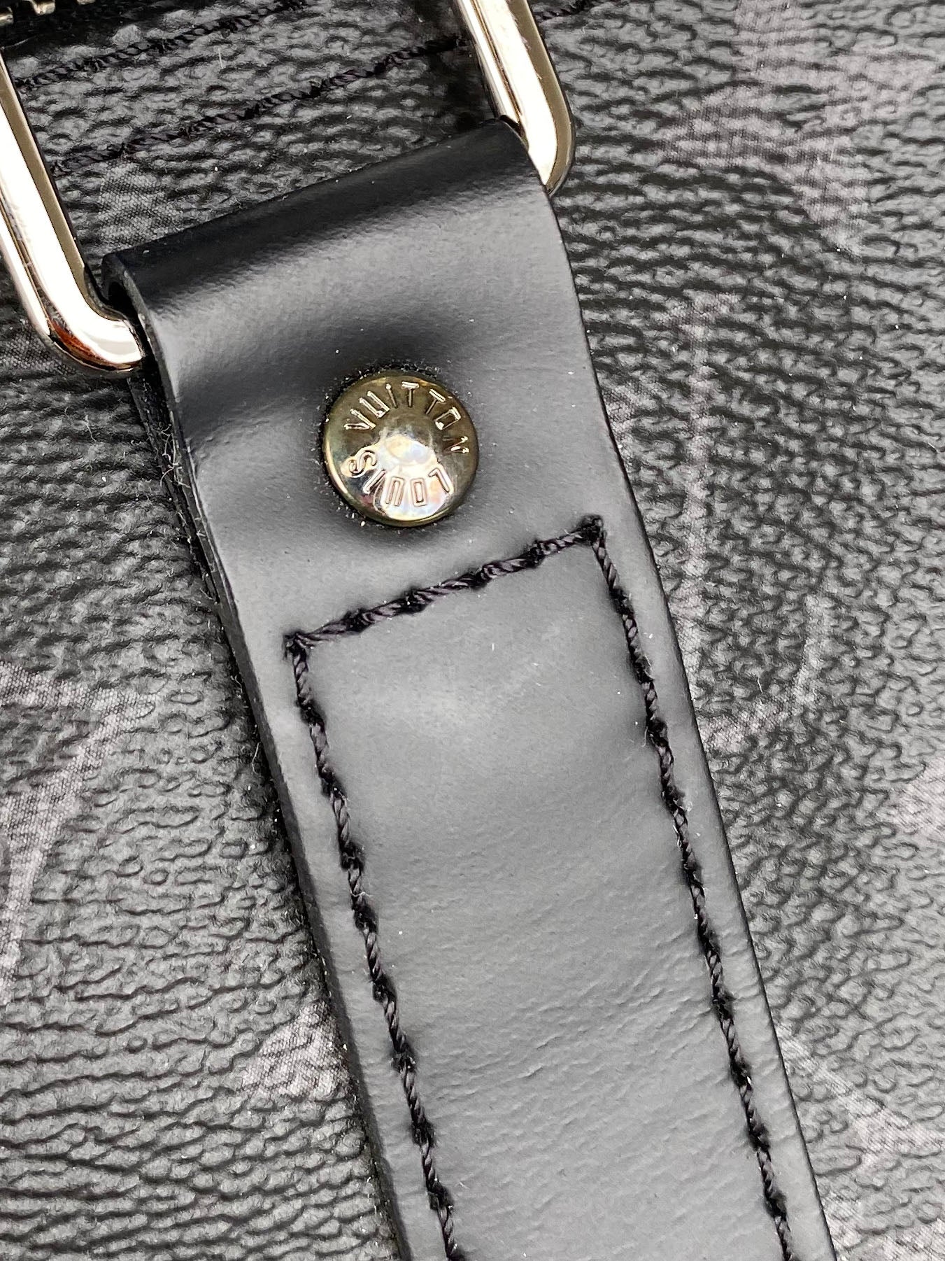Louis Vuitton Eclipse Monogram Keepall Bandouliere 55 Travel Duffle Bag - Stylish Carry-On Luggage for Weekend Getaways & Business Trips