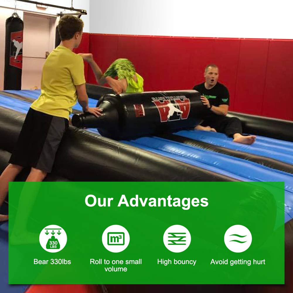 Inflatable Tumble Track for Gymnastics Training - Professional Air Floor Mat for Tumbling, Cheerleading & Home Practice - Perfect for Kids, Adults & Gym Classes