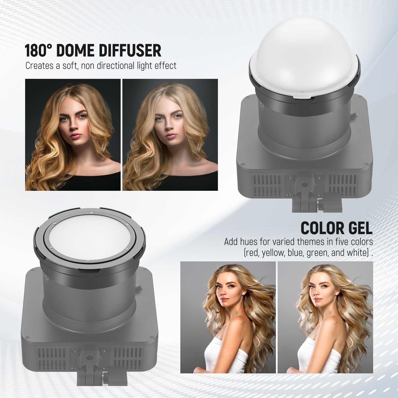 NEEWER CQB1 Magnetic Flash Accessory Kit for Q4 - Professional Outdoor & Studio Photography Lighting - Perfect for Portraits, Product Shots, and Creative Lighting Effects