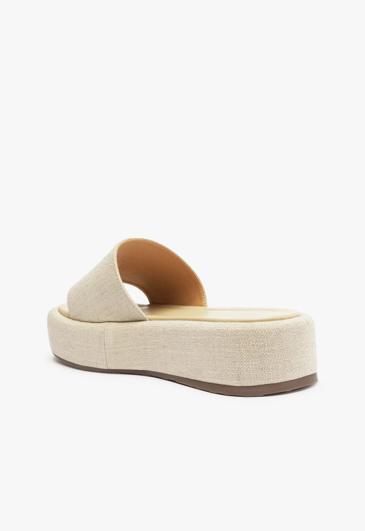 Yara Linen Flatform Sandals for Women - Comfortable Summer Beach Slides with Arch Support | Perfect for Vacation, Poolside, and Casual Outings