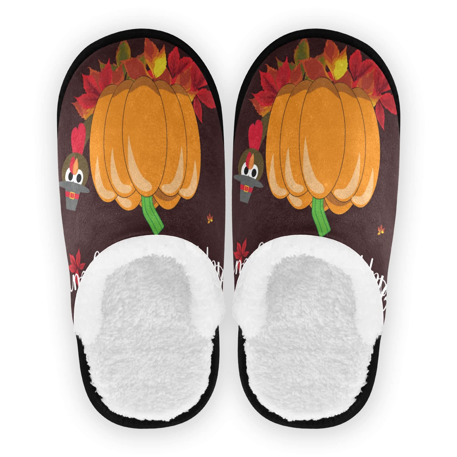Halloween Plaid Slippers for Women & Men - Funny Matching Couple Slippers with Fuzzy Plush Lining - Cozy Slip-On House Shoes for Indoor/Outdoor Wear - Perfect for Halloween Costumes, Christmas Gifts & Lounge Wear