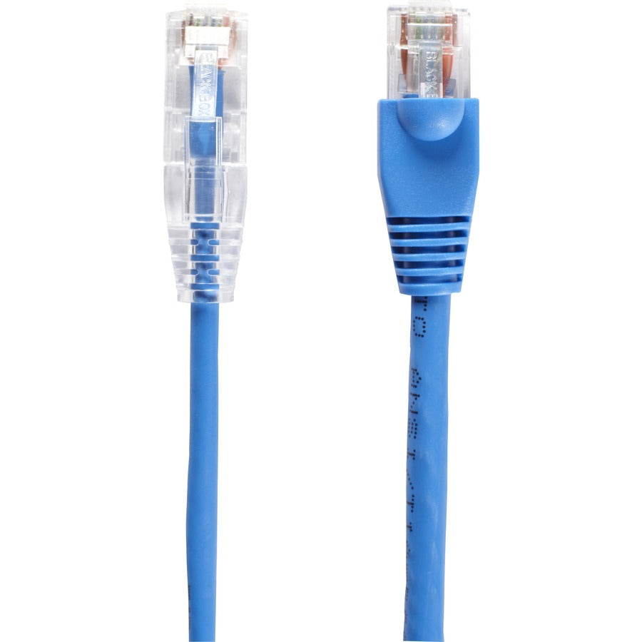 10Ft Blue Cat6 Slim 28AWG Ethernet Patch Cable - 250MHz UTP CM-Rated Snagless RJ45 Network Cord for Home Office, Gaming & Streaming