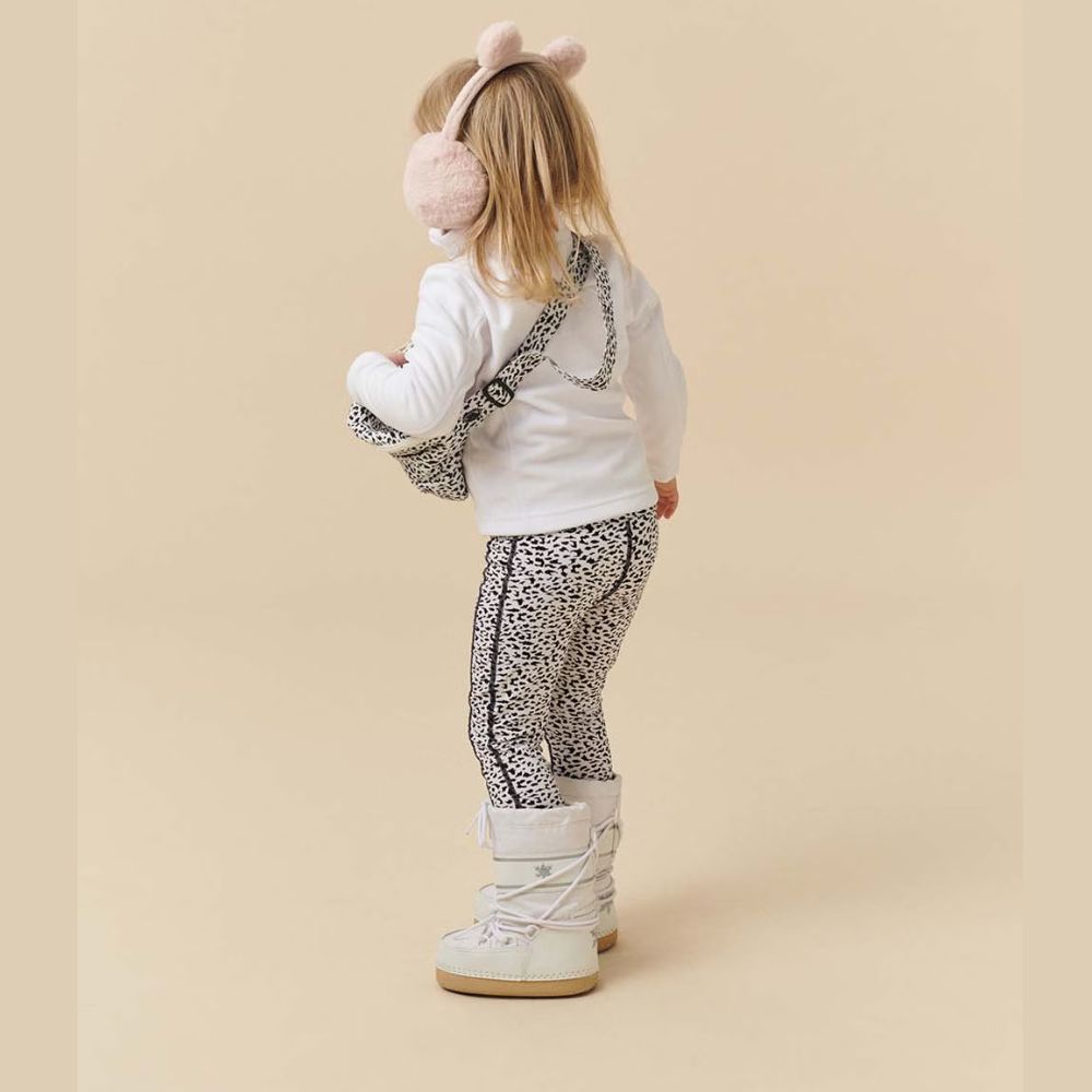 White Pepper Girls Base Layer Leggings - Jaguar Black for Ages 2-7 Years | Warm Winter Thermal Underwear for Outdoor Play & School Activities