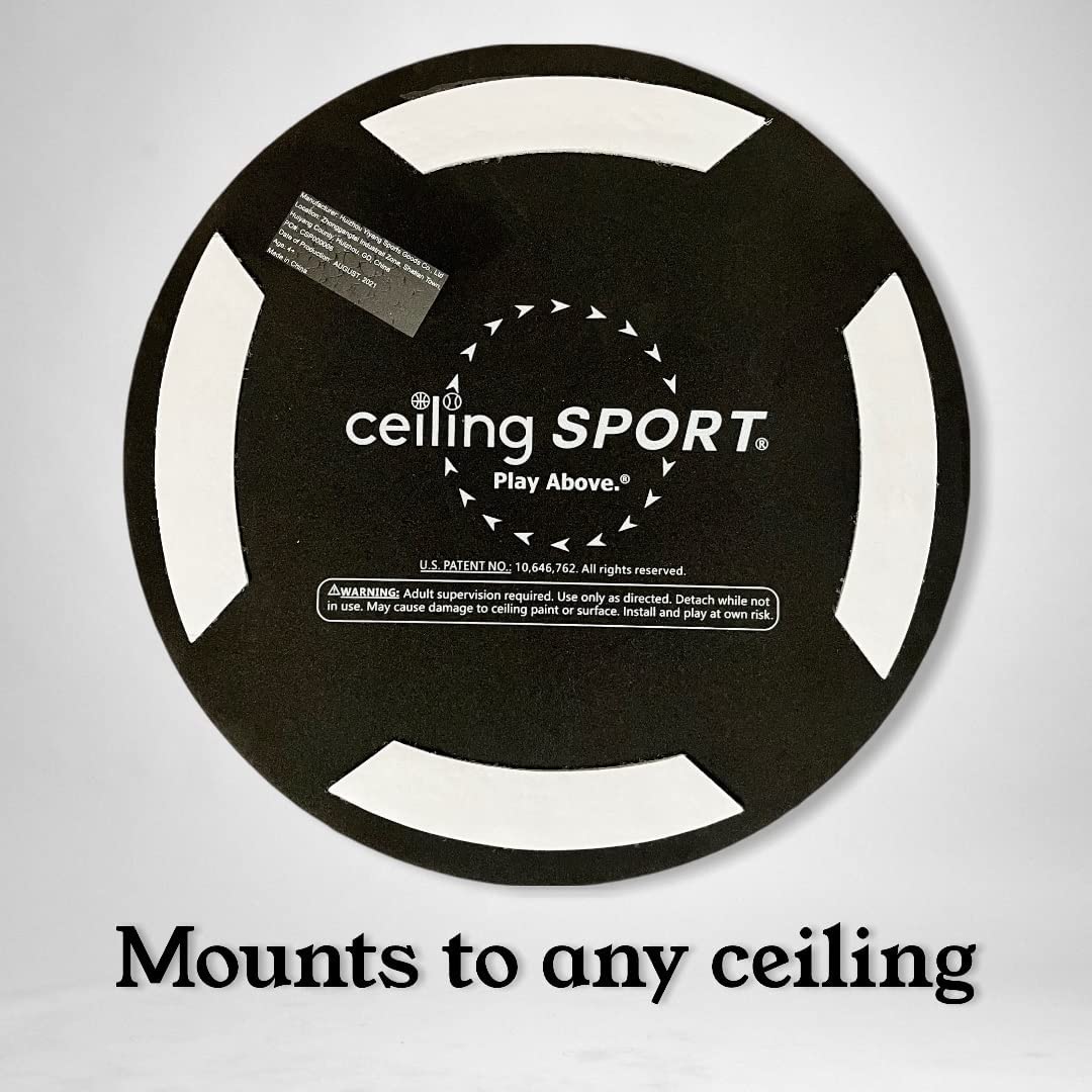 Indoor Baseball Training Set for Kids - Soft Backboard, Net, Mitt & 2 Mini Plush Baseballs | Fun Ceiling Strike Game for Children's Hand-Eye Coordination Practice | Perfect Gift for Young Baseball Enthusiasts | Ideal for Playrooms, Backyards & Birthday Parties