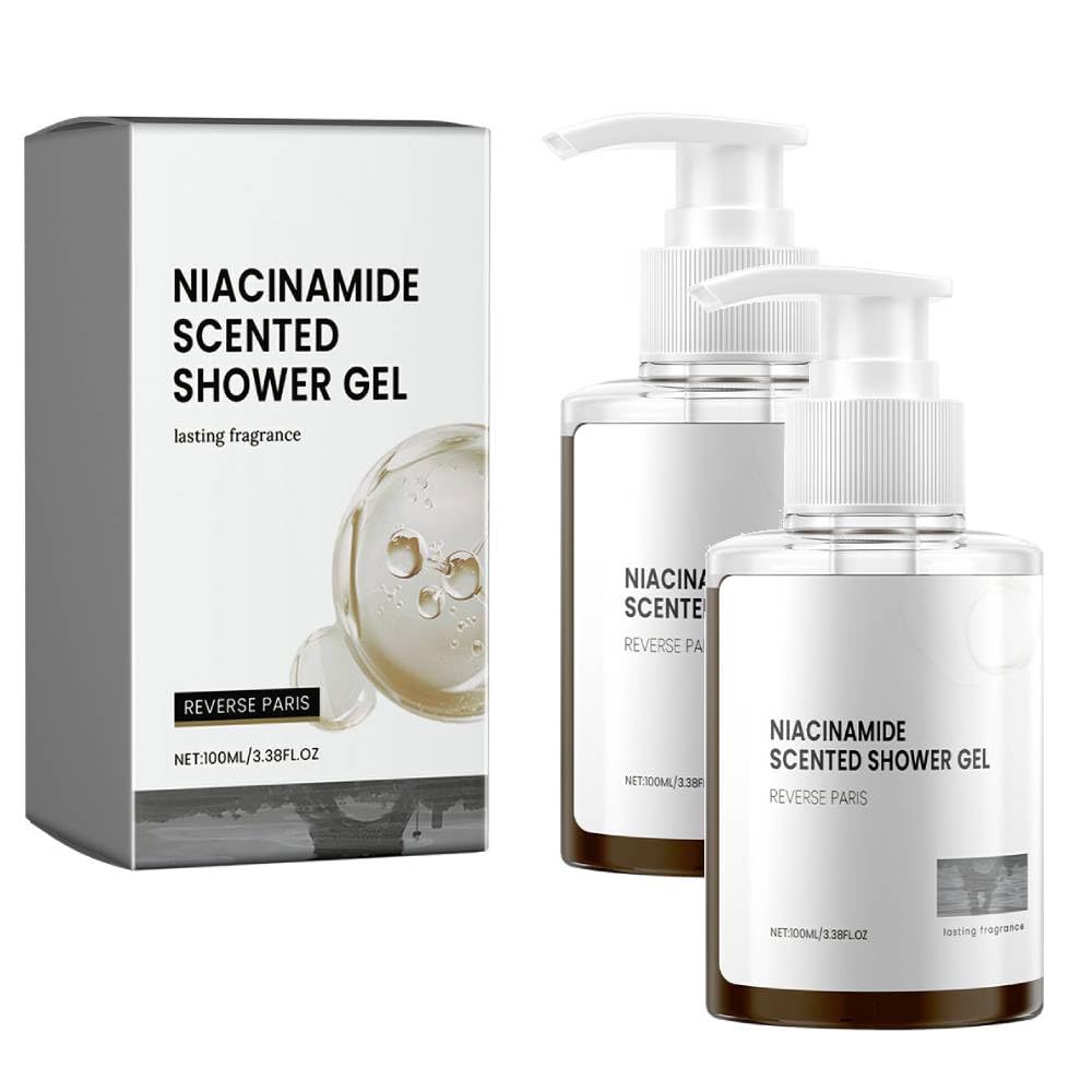 Niacinamide & Hyaluronic Acid Scented Shower Gel - Long Lasting Fragrance, Nourishing & Moisturizing Body Wash for All Skin Types (2 Pack) | Gentle Cleansing for Dry, Sensitive Skin - Perfect for Daily Shower & Spa Relaxation