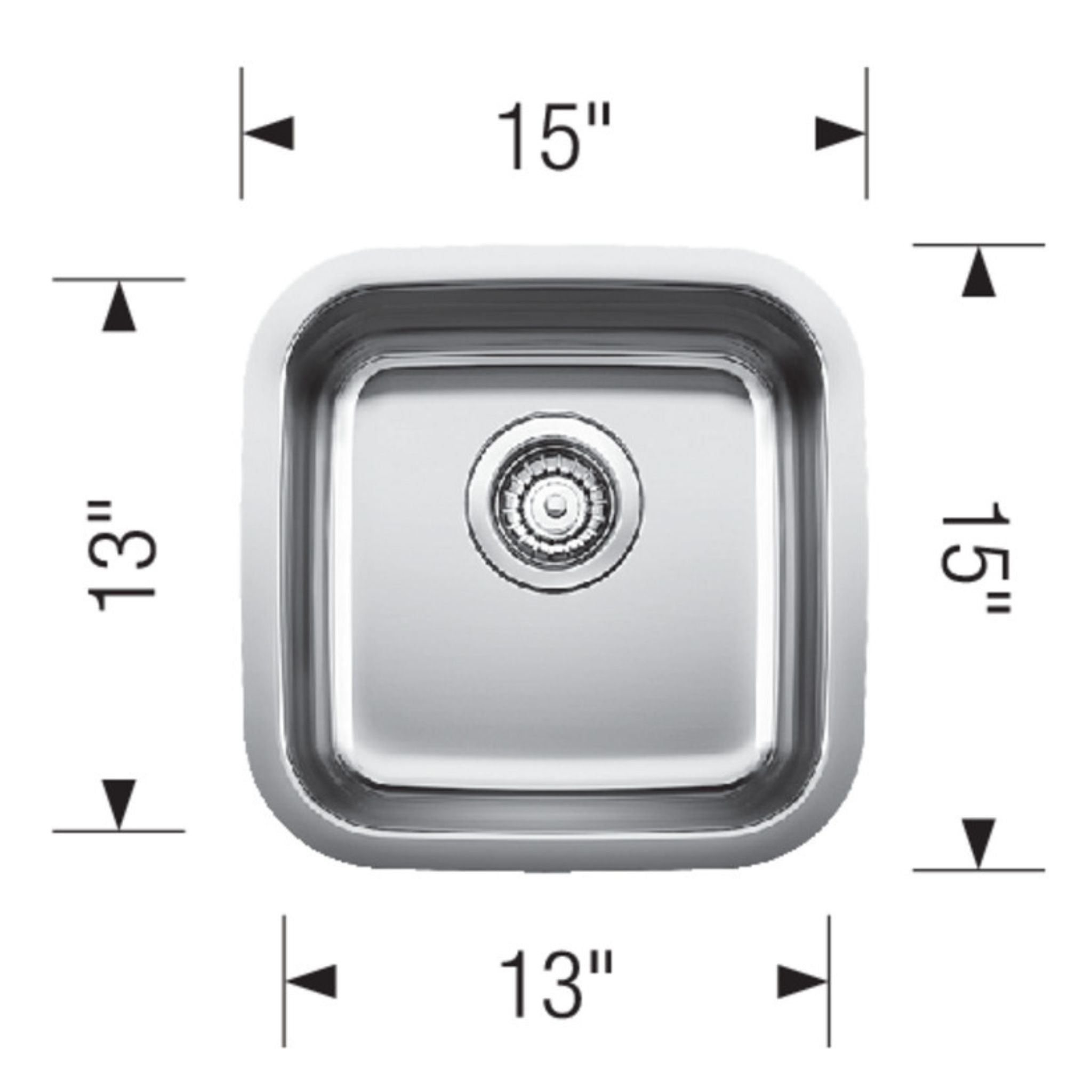 Blanco Stellar Bar 33-inch Undermount Stainless Steel Kitchen Sink - Premium 16 Gauge Commercial-Grade for Modern Homes | Perfect for Food Prep, Dishwashing & Entertaining