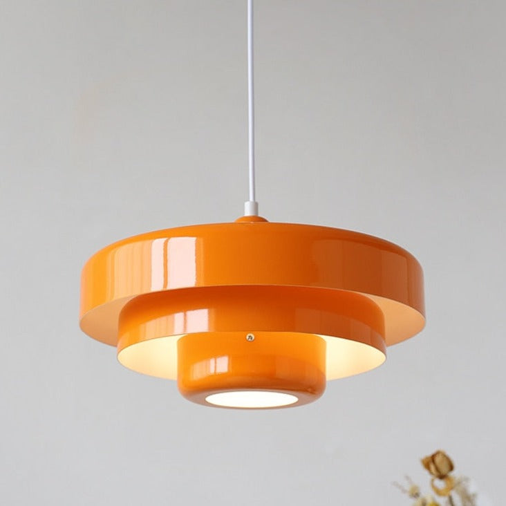 Stylish Axel Lacquered Metal Pendant Light Fixture - Modern Hanging Ceiling Lamp for Dining Room, Kitchen Island & Bedroom Decor