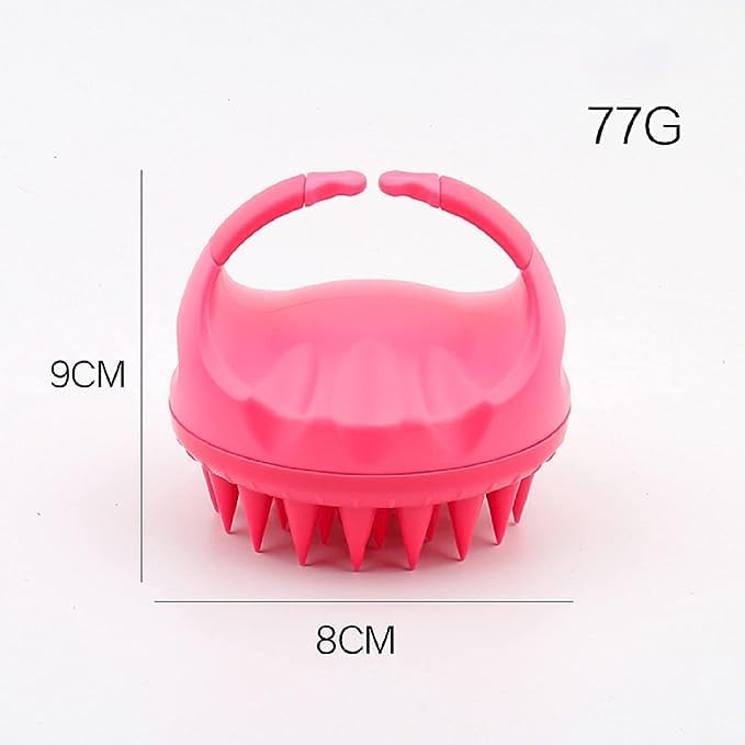 LUXURIA Hair Scalp Massager Shampoo Brush - Eco-Friendly Silicone Bristles for Dandruff Removal & Hair Loss Prevention | Scalp Exfoliator & Scrubber for Relaxing Head Spa at Home or Salon