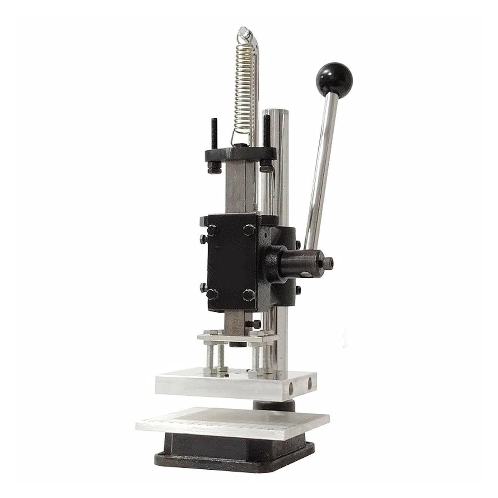 GVILTY Manual Leather Press Machine - Leather Imprinting & Stamping Tool for Punching, Pronging & Logo Pressing | Perfect for Leather Crafting, DIY Projects & Professional Leatherworking